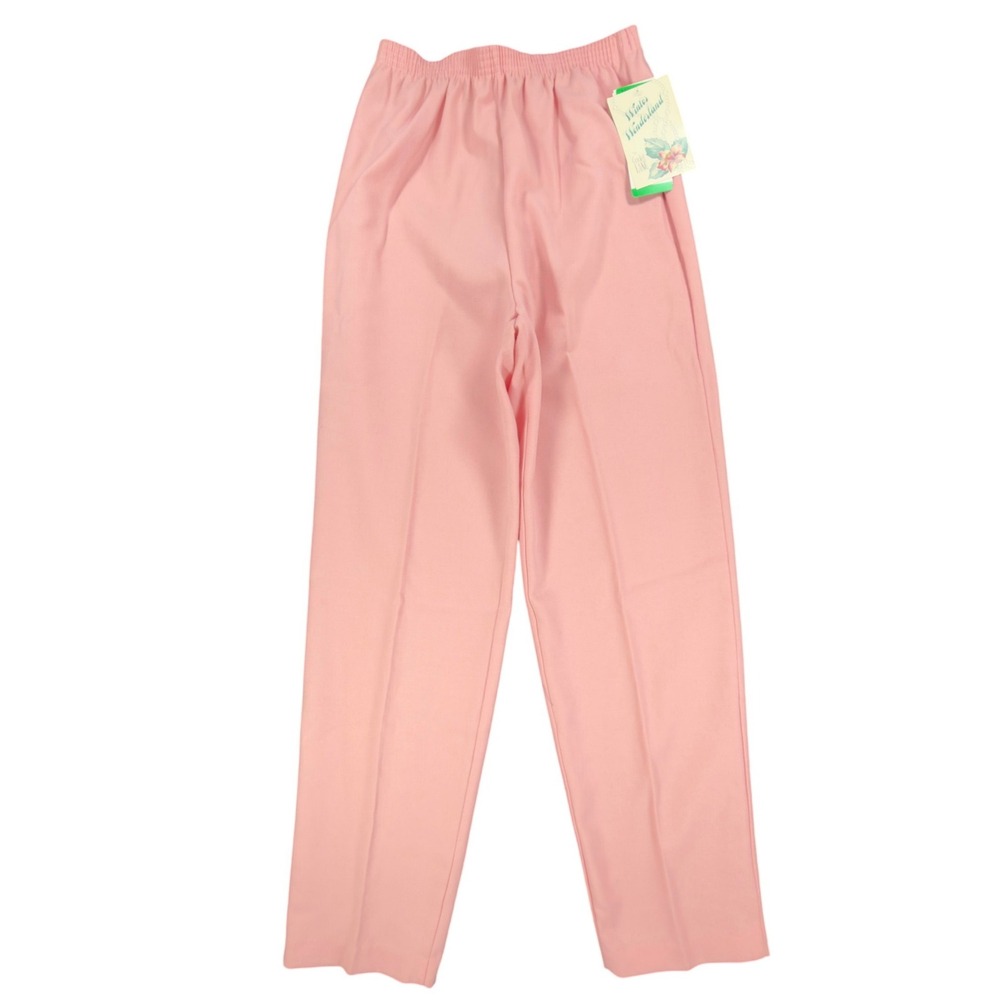 Cricket Lane Vintage 90s Pants Women 10 Rose Pink Polyester NWT Deadstock